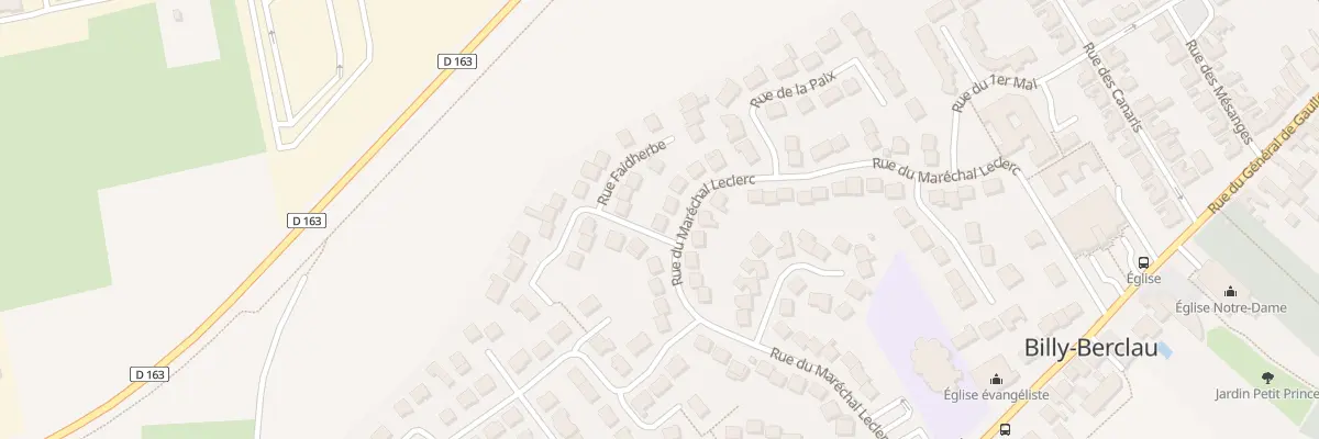 Plan du 27 Rue du Maréchal Leclerc à Billy-Berclau
