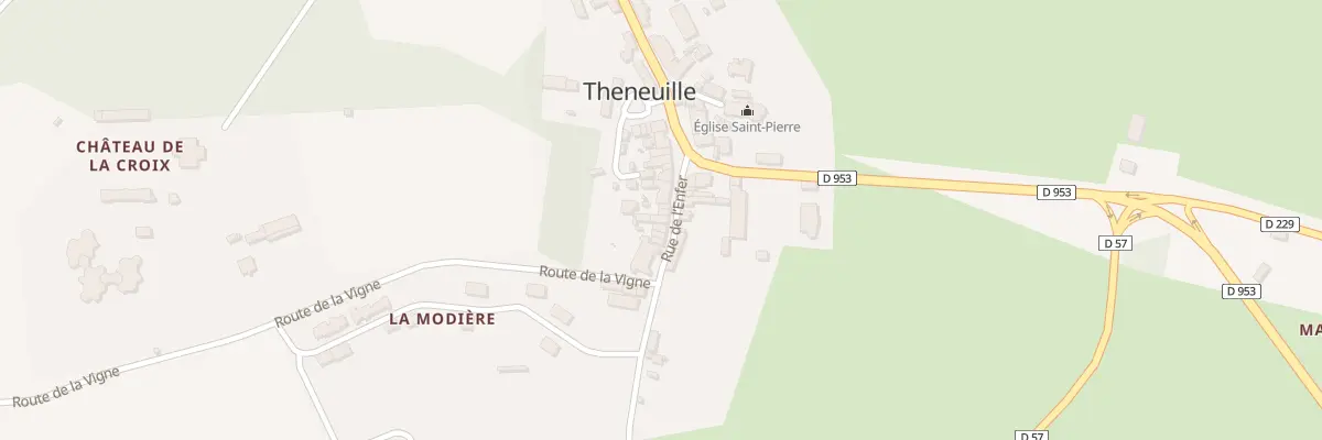 Plan du 8 Rue de l’Enfer à Theneuille