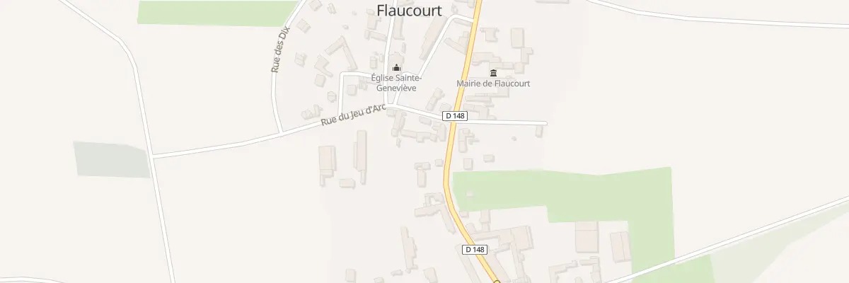 Plan du 1 Rue du Jeu d’Arc à Flaucourt