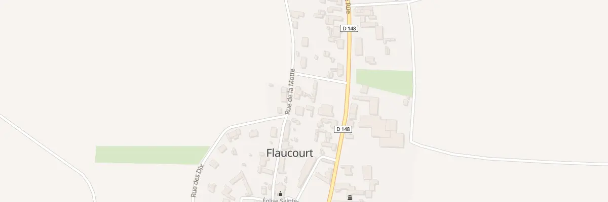Plan du 16 Rue de la Motte à Flaucourt