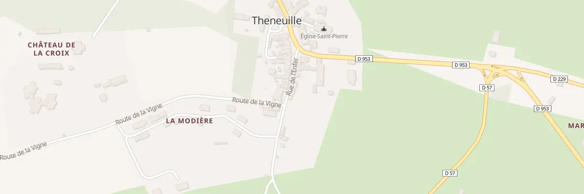 Plan du 11 Rue de l’Enfer à Theneuille