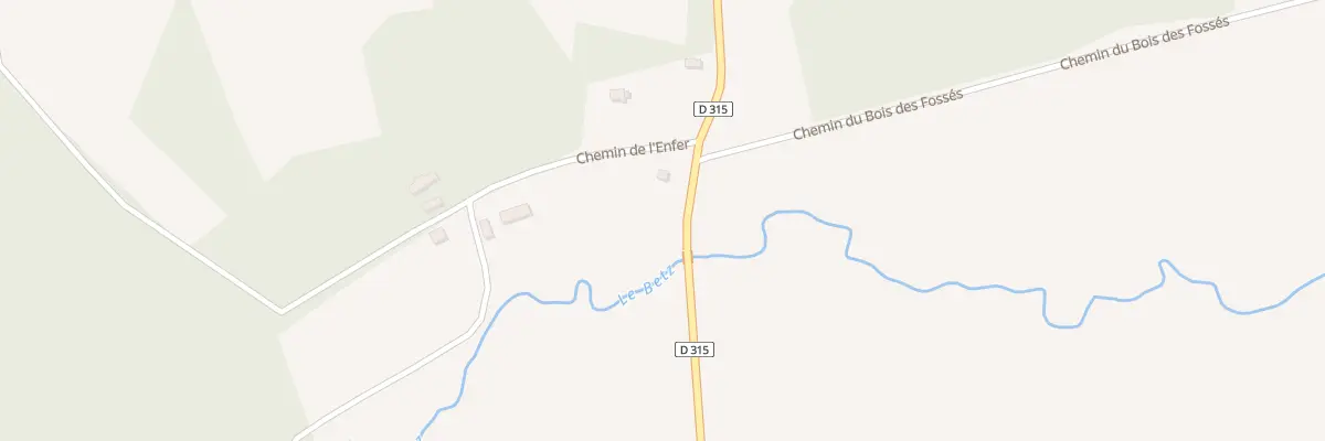 Plan du 1 Che de l’Enfer à Chevannes