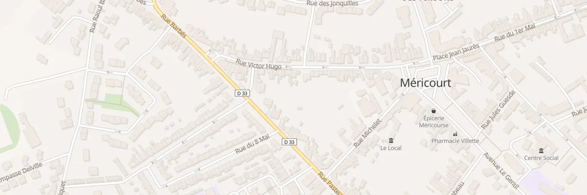 Plan du 35 Rue Victor Hugo à Méricourt