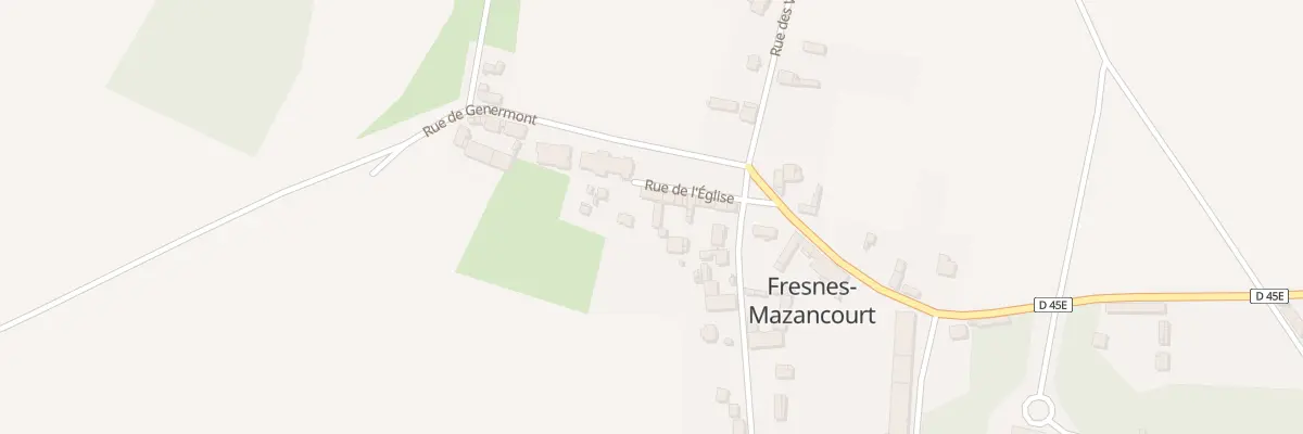 Plan du 7 Rue de l’Eglise à Fresnes-Mazancourt