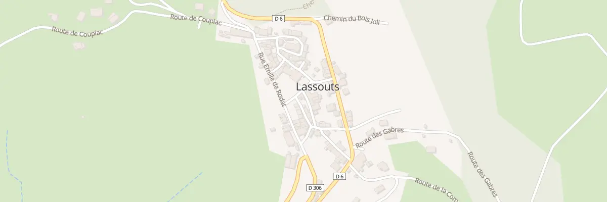 Plan du 5031A Lassouts à Lassouts