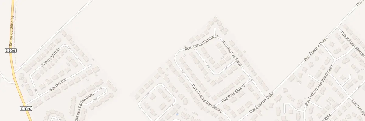 Plan du 21 Rue Charles Baudelaire à Vendin-le-Vieil