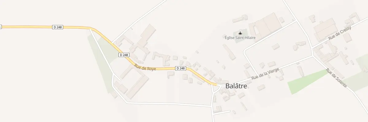 Plan du 12 Rue de Roye à Balâtre