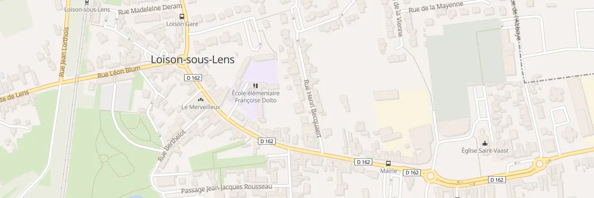 Plan du 11 Rue Henri Becquaert à Loison-sous-Lens