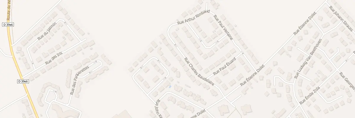 Plan du 20 Rue Charles Baudelaire à Vendin-le-Vieil