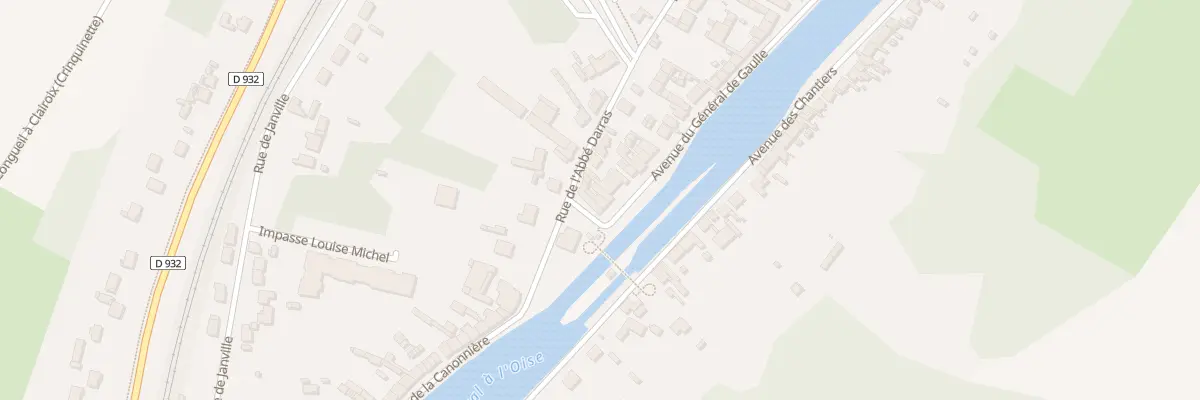 Plan du 1A Rue de l’Abbé Darras à Longueil-Annel
