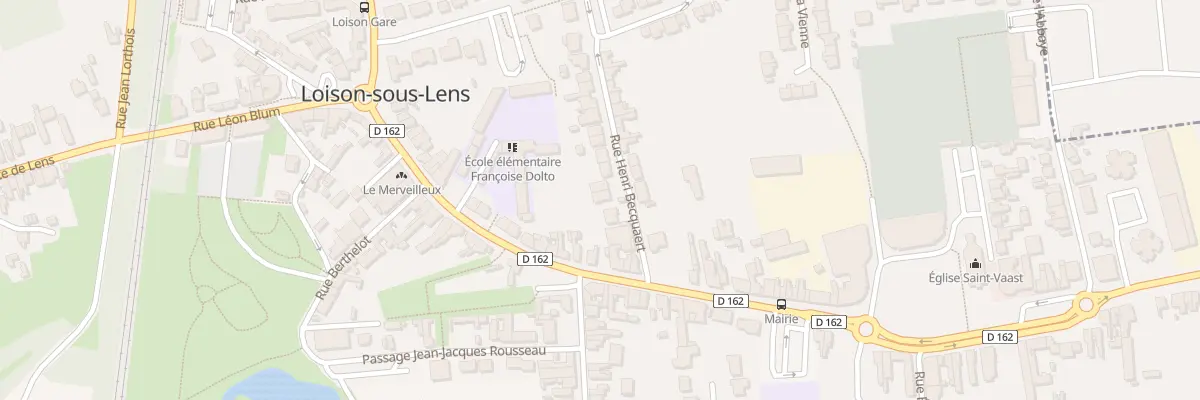 Plan du 7 Rue Henri Becquaert à Loison-sous-Lens