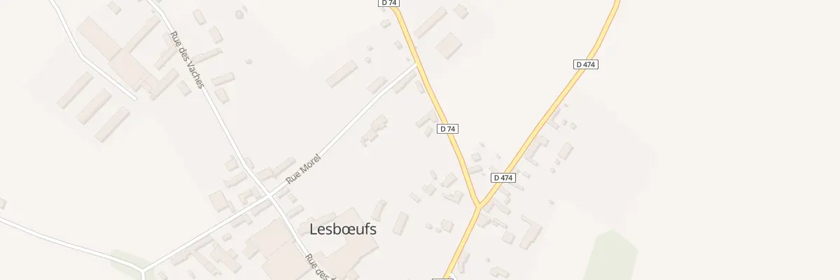 Plan du 3 Rue de Gueudecourt à Lesbœufs