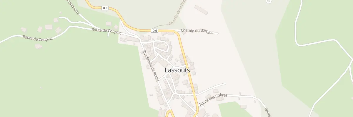 Plan du 5012 Lassouts à Lassouts