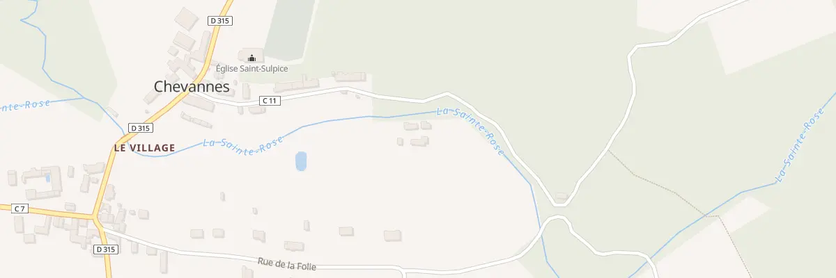 Plan du 6 Che des Fontaines à Chevannes
