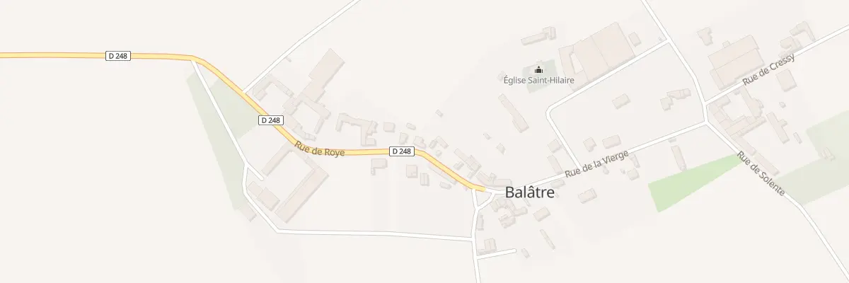Plan du 10 Rue de Roye à Balâtre