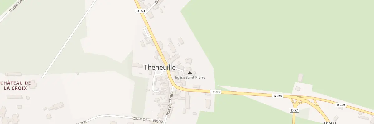 Plan du 3 Pl de l’Église à Theneuille