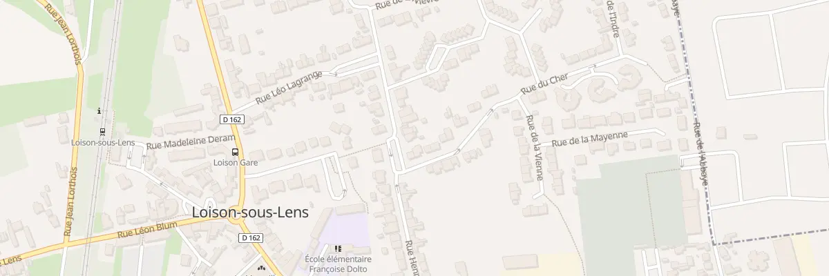 Plan du 2 Rue de la Loire à Loison-sous-Lens