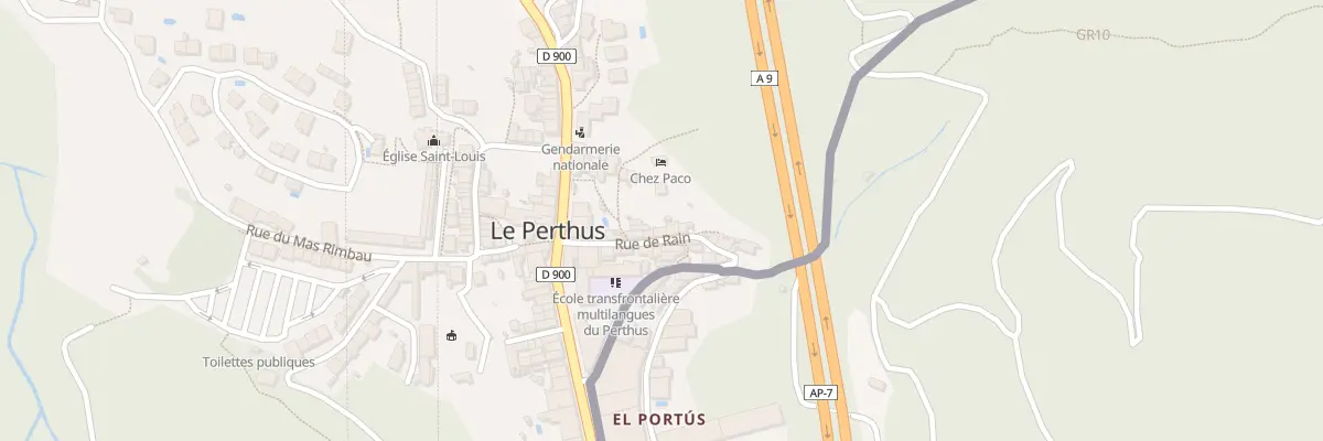 Plan du 9 Rue du Ravin au Perthus
