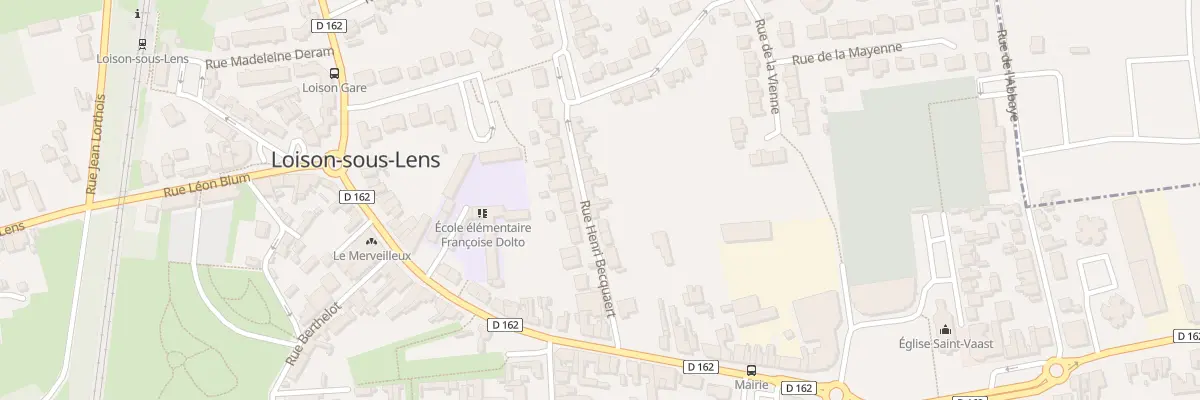Plan du 18 Rue Henri Becquaert à Loison-sous-Lens