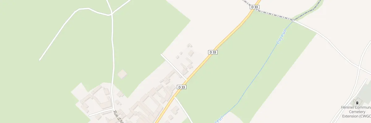 Plan du 19 Rue de Wancourt à Héninel