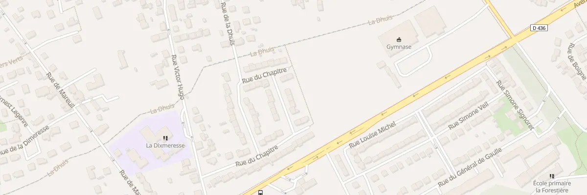 Plan du 46 Rue du Chapitre à Quincy-Voisins