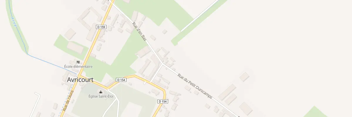 Plan du 1 Rue du Petit Ourscamp à Avricourt