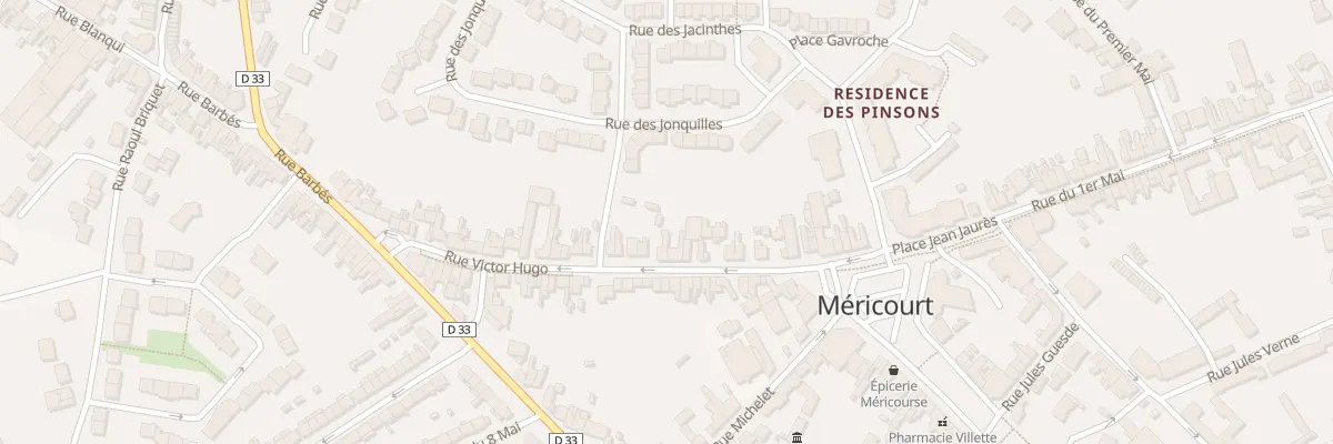 Plan du 20 Rue Victor Hugo à Méricourt