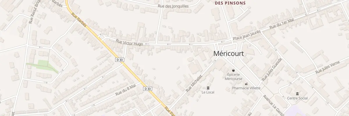Plan du 21 Rue Victor Hugo à Méricourt