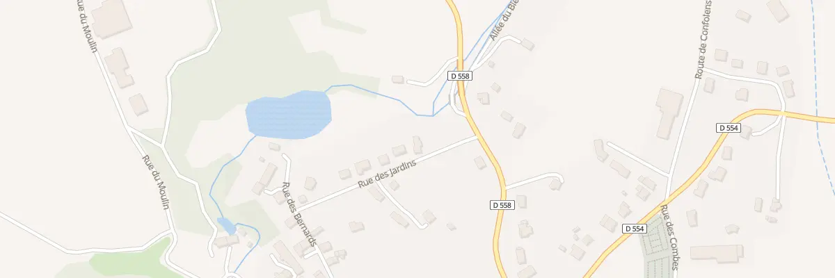 Plan du 174 Rue des Jardins à Olby
