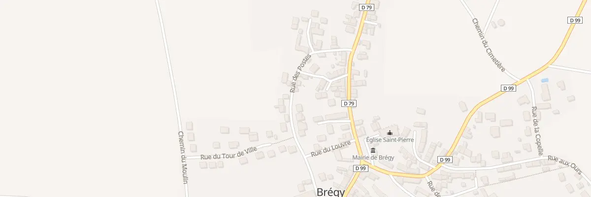 Plan du 4 Rue des Postes à Brégy