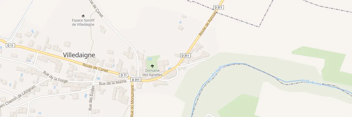 Plan du 15 Rte de Raissac à Villedaigne