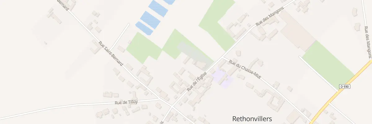 Plan du 9 Rue de l’Eglise à Rethonvillers