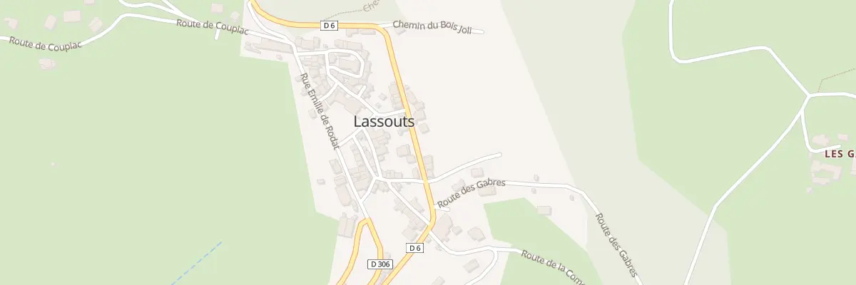 Plan du 5004 Lassouts à Lassouts