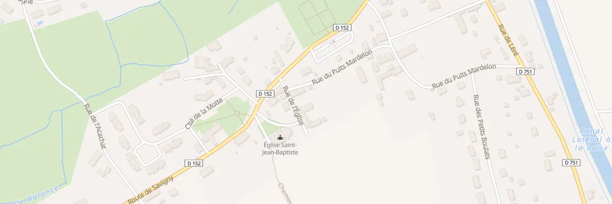 Plan du 1 Rue de l’Église à Sury-près-Léré