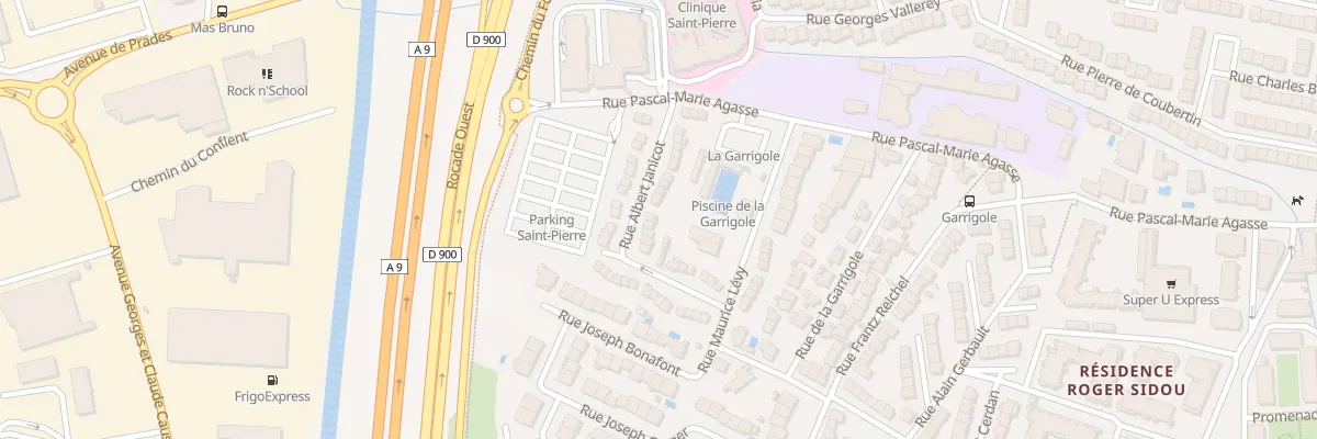 Plan du 21 Rue Albert Janicot à Perpignan
