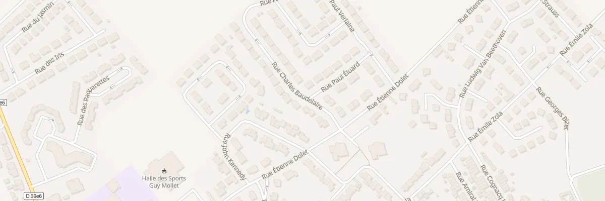 Plan du 10 Rue Charles Baudelaire à Vendin-le-Vieil