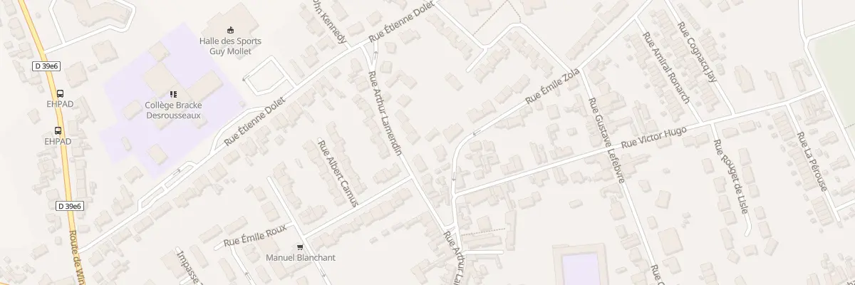 Plan du 50 Rue Arthur Lamendin à Vendin-le-Vieil