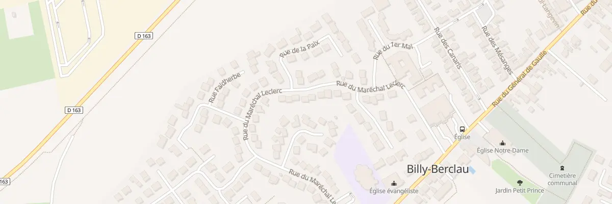 Plan du 34 Rue du Maréchal Leclerc à Billy-Berclau