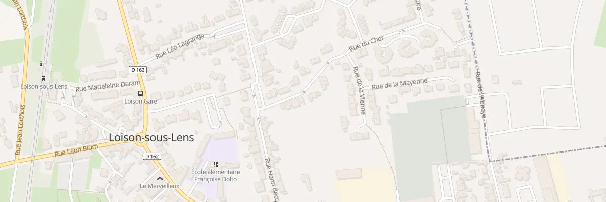 Plan du 8 Rue du Cher à Loison-sous-Lens