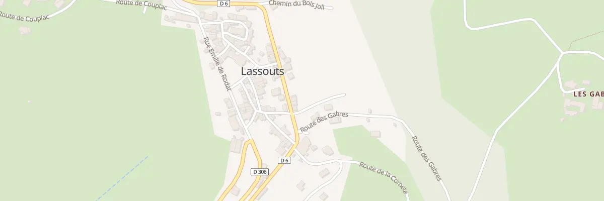 Plan du 5002 Lassouts à Lassouts