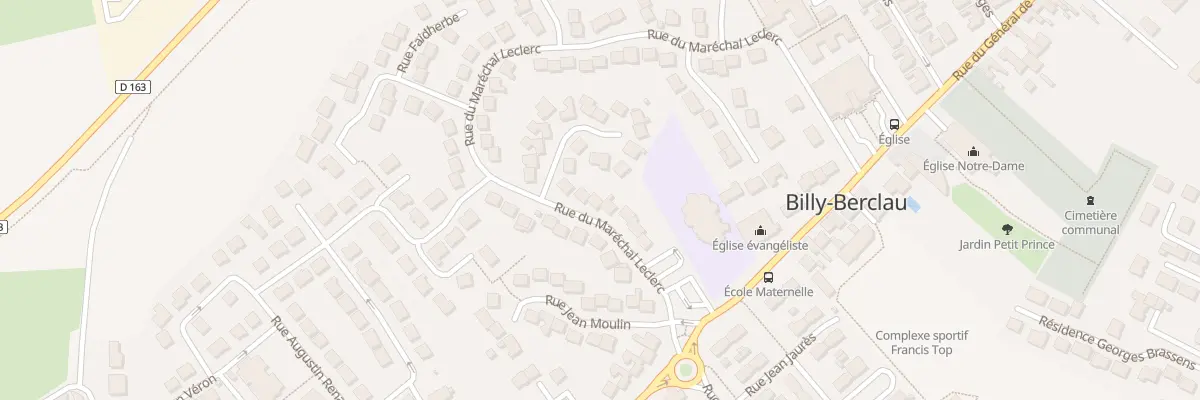 Plan du 10 Rue du Maréchal Leclerc à Billy-Berclau