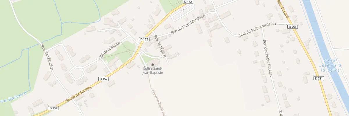 Plan du 9 Rue de l’Église à Sury-près-Léré