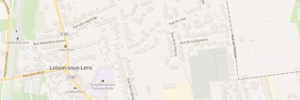 Plan du 10 Rue du Cher à Loison-sous-Lens