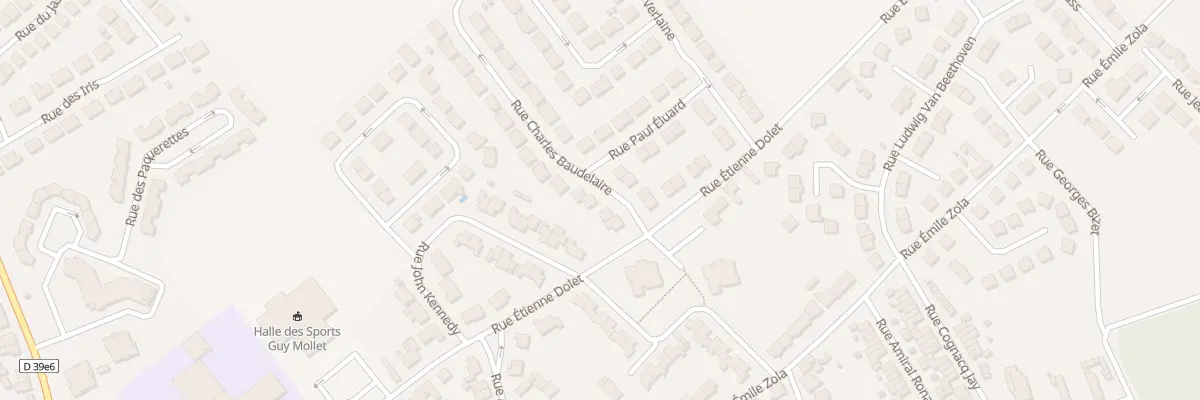 Plan du 6 Rue Charles Baudelaire à Vendin-le-Vieil