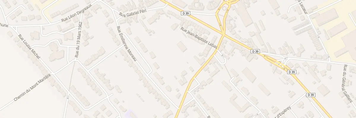 Plan du 25 Rue Edouard Vaillant à Vendin-le-Vieil