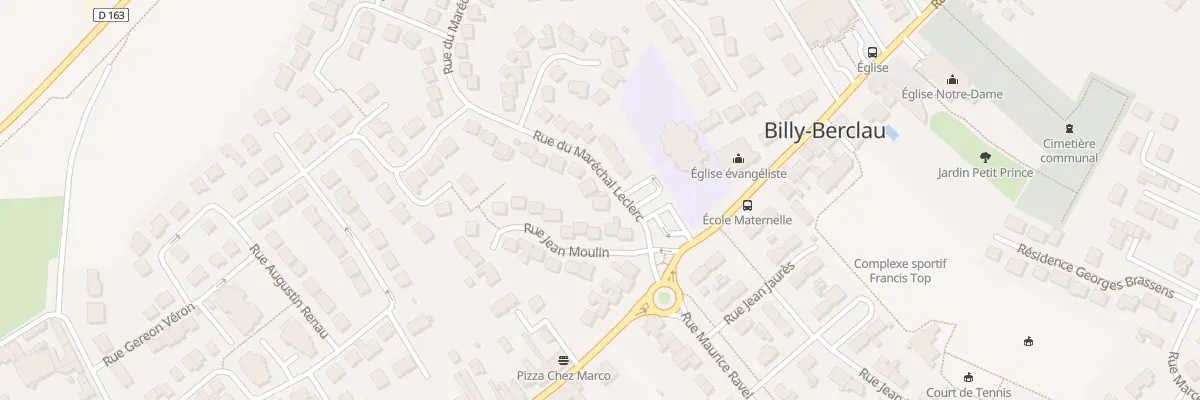 Plan du 1 Rue du Maréchal Leclerc à Billy-Berclau