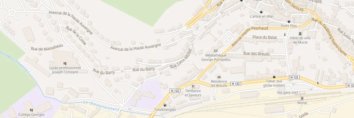 Plan du 6 Rue du Barry à Murat