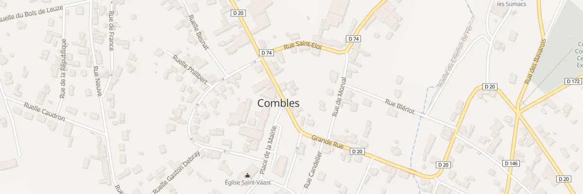 Plan du 13 Gr Grande Rue à Combles