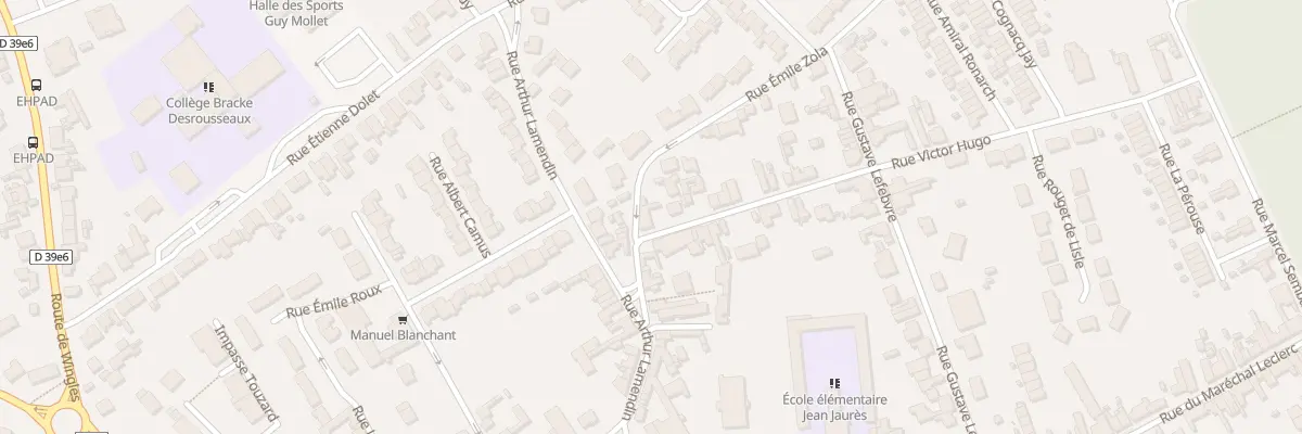 Plan du 1 Rue Victor Hugo à Vendin-le-Vieil