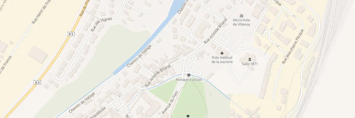 Plan du 74B Rue Aristide Briand à Villenoy